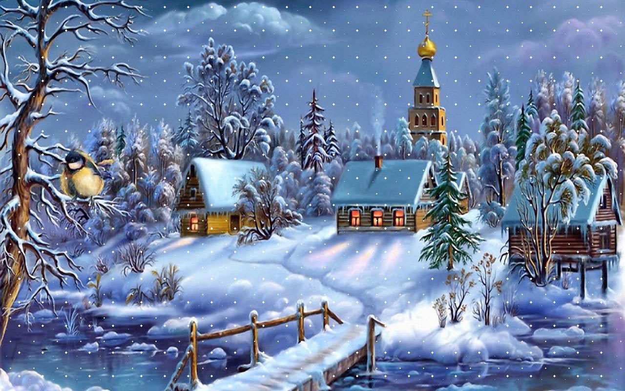 Очаровательные зимние картинки на День Святого Николая 5