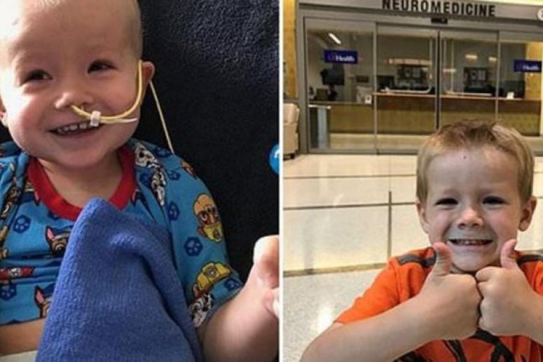 Ребенок победил один из редчайших видов рака мозга